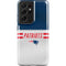NFL New England Patriots White Striped Galaxy S21 Ultra 5G Pro Case