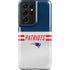 NFL New England Patriots White Striped Galaxy S21 Ultra 5G Pro Case