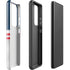NFL New England Patriots White Striped Galaxy S21 Ultra 5G Pro Case