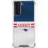 NFL New England Patriots White Striped Galaxy S22 Clear Case