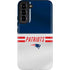 NFL New England Patriots White Striped Galaxy S22 Plus Pro Case