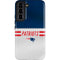 NFL New England Patriots White Striped Galaxy S22 Pro Case