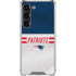 NFL New England Patriots White Striped Galaxy S23 Clear Case