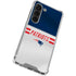 NFL New England Patriots White Striped Galaxy S23 Clear Case