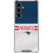 NFL New England Patriots White Striped Galaxy S23 FE Clear Case