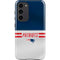 NFL New England Patriots White Striped Galaxy S23 Plus Pro Case