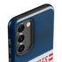 NFL New England Patriots White Striped Galaxy S23 Plus Pro Case