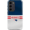 NFL New England Patriots White Striped Galaxy S23 Pro Case