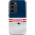 NFL New England Patriots White Striped Galaxy S23 Pro Case