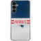 NFL New England Patriots White Striped Galaxy S24 Plus Clear Case