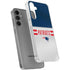 NFL New England Patriots White Striped Galaxy S24 Plus Clear Case
