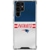 NFL New England Patriots White Striped Galaxy S24 Ultra Clear Case