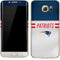 NFL New England Patriots White Striped Galaxy S7 Edge Skin