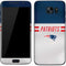 NFL New England Patriots White Striped Galaxy S7 Skin