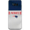 NFL New England Patriots White Striped Galaxy S8 Plus Skin