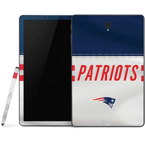 NFL New England Patriots White Striped Samsung Galaxy Tab Skin