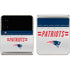 NFL New England Patriots White Striped Galaxy Z Flip3 5G Skin