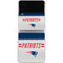 NFL New England Patriots White Striped Galaxy Z Flip3 5G Skin