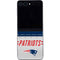 NFL New England Patriots White Striped Galaxy Z Flip5 5G Skin