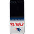 NFL New England Patriots White Striped Galaxy Z Flip5 5G Skin