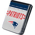 NFL New England Patriots White Striped Galaxy Z Flip5 5G Skin