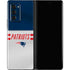 NFL New England Patriots White Striped Galaxy Z Fold2 5G Skin