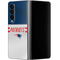 NFL New England Patriots White Striped Galaxy Z Fold4 5G Skin