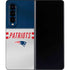 NFL New England Patriots White Striped Galaxy Z Fold4 5G Skin
