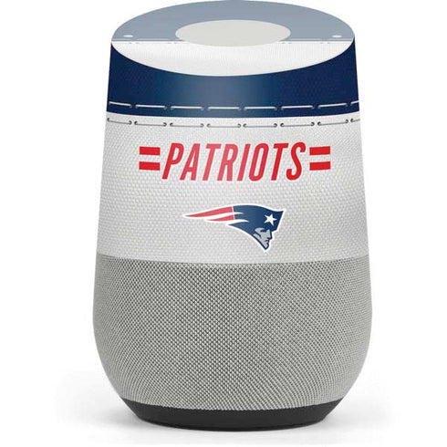 NFL New England Patriots White Striped Google Home Skin
