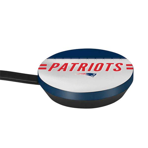 NFL New England Patriots White Striped Google Stadia Controller Skin