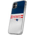 NFL New England Patriots White Striped iPhone 11 Clear Case