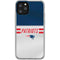 NFL New England Patriots White Striped iPhone 11 Pro Clear Case