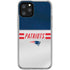 NFL New England Patriots White Striped iPhone 11 Pro Clear Case