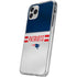 NFL New England Patriots White Striped iPhone 11 Pro Clear Case