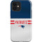 NFL New England Patriots White Striped iPhone 12 Impact Case