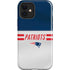 NFL New England Patriots White Striped iPhone 12 Impact Case