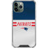 NFL New England Patriots White Striped iPhone 12 Pro Clear Case