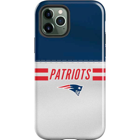 NFL New England Patriots White Striped iPhone 12 Pro Impact Case