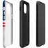 NFL New England Patriots White Striped iPhone 12 Pro Impact Case