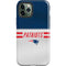 NFL New England Patriots White Striped iPhone 12 Pro Max Impact Case