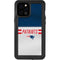 NFL New England Patriots White Striped iPhone 12 Pro Max Waterproof Case