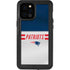 NFL New England Patriots White Striped iPhone 12 Pro Max Waterproof Case
