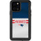 NFL New England Patriots White Striped iPhone 12 Pro Waterproof Case