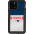 NFL New England Patriots White Striped iPhone 12 Pro Waterproof Case