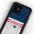 NFL New England Patriots White Striped iPhone 12 Waterproof Case