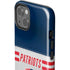 NFL New England Patriots White Striped iPhone 13 Impact Case