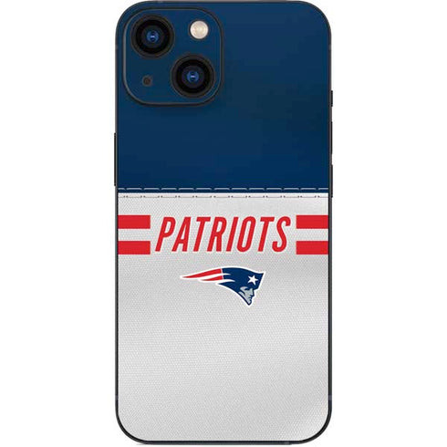 NFL New England Patriots White Striped iPhone 13 Mini Skin