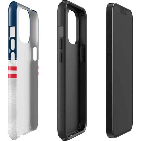 NFL New England Patriots White Striped iPhone 13 Pro Max Impact Case