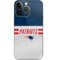 NFL New England Patriots White Striped iPhone 13 Pro Skin