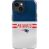 NFL New England Patriots White Striped iPhone 14 Plus Impact Case